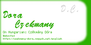 dora czekmany business card